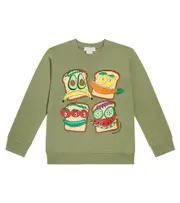 [Stella McCartney Kids] Stella McCartney Kids Printed cotton sweatshirt Y 3 multicoloured