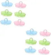 Healeved 2sets 6pcs Scalp Exfoliator Hair Brush Lightweight Shower Massager for Deep Cleaning Promotes Relieves Itchiness Comfortable Grip for Adults 6pcs*2