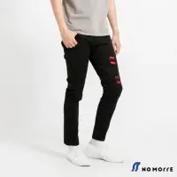 在飛比找momo購物網優惠-【NoMorre】台灣現貨 滿額 休閒褲 窄管褲 彈力 高磅