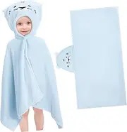 NAMOARLY Hooded Boys Poncho Towel Soft Fleece Changing Robe for Lightweight Beach Towel Cloak Bath Essential for Swimming and Bathing