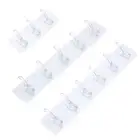 Transparent Towel Holder Seamless Storage Rack Coat Hanger Door Hook Wall Hooks
