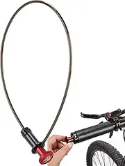 Cycle Chain Lock,Handlebar End Bike Lock Cable | Anti-Theft Security Chain for Scooters Motorcycles, Outdoor Riding Accessories for Travel Commuting