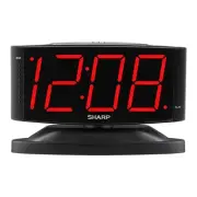 Simple Red LED Alarm Clock with Jumbo Digits Loud Alarm and Snooze Function