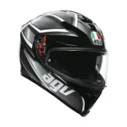 AGV K-5 - Full Face Motorcycle Helmet - Tempest - Black/Silver