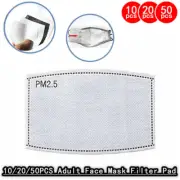 10/20/50PCS Adult Face Mask Filter Protection New For Daily Anti Pollution PM2.5