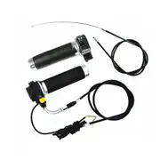 TDR Twist Clutch Throttle Grip Kit 49cc 50cc 66cc 70cc 80cc Motorized Bike Motorised Push Bike Accelerator Handgrip Cable Kill Switch Set