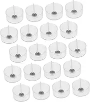 WOONEKY 1 Set DIY Candle Making Kit with Transparent Round Candle Holders Wicks and Empty Jars for Creative Home Decor and Family Craft Activities