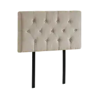 Single Size | Deluxe Headboard Bedhead (Beige)