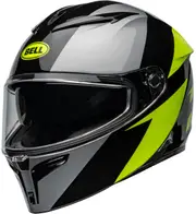Bell Lithium Shear, full face helmet , color: Black/Grey/Neon-Yellow , size: L