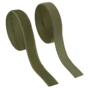 Sew on Hook and Loop Tape, 1 Inch Nylon Fastener Strips 5 Yards (Dark Green)