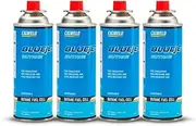 4 x Cigweld BlueJet Butane Fuel Gas Bottle Can Cylinder, BBQ Camping Stove Burner, Propane LPG Blue Jet 308984