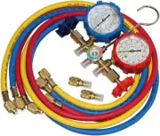 Shikha 5FT AC Diagnostic Manifold Freon Gauge Set for R410A R404A R22 R134A R12