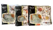 JC Penney Floral Percale Juliet Full Sheet Set 4 piece MCM Fitted Flat Cases NOS