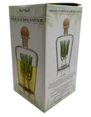 Final Touch Clear Glass 28.7 oz Agave Tequila Decanter