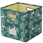 Christmas Cube Containers Stackable Storage Box for Office Bedroom Clothes Toys Organized