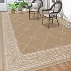 Outdoor Rug 6'x9' for Patios Waterproof Clearance Reversible Patio Mat