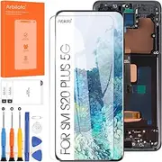 Arbilato Screen Replacement for Samsung Galaxy S20 Plus 5G LCD Display Touch Screen Digitizer Assembly Repair Parts with Frame(No Fingerprint)