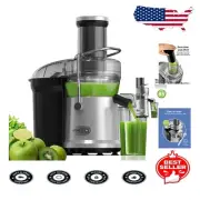 Effortless Juice Extraction: 800W Juicer Machine with Safety-Lock & Easy Cleanup