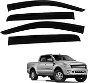 Window Visor, Compatible with Ford Ranger Wildtrak T6 T7 T8 2012-2021 Sun Rain Guard Window Dflector