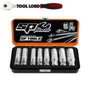 SP Tools 8 Pce 3/8” Sq Drv Metric/SAE Magnetic Spark Plug Socket Set SP20290