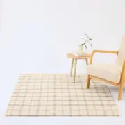 Openook Check Rug 1.33m x 1.8m - Navy & White