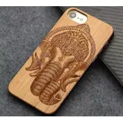Elephant Design Wood Case For iPhone 6/6s/7/8 Plus