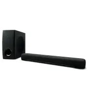 Yamaha Compact Sound bar with Subwoofer, Bluetooth and Clear Voice, Black SR-C30A