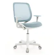 Giantex Kids Desk Chair Swivel Mesh Computer Chair w/Adjustable Height & Armrests Ergonomic Task Study Chair Blue