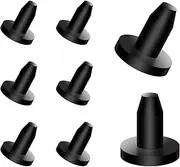 [AIEX] 8pcs Kayak Drain Plug, Canoe Drain Stoppers Kit, Universal Kayak Drain Holes Plugs, Scupper Plugs for Kayak Boat BONUSIS(Black)