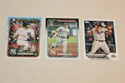 JASSON DOMINGUEZ (3) RC 2024 TOPPS HOLIDAY#H75 TOPPS#US175 2023 PRO DEBUT #PD121