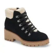 Blondo Womens 7.5 Devin Waterproof Black Suede Bootie NEW