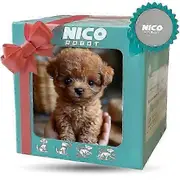 Nico Robot Dog, My Realistic Robot Puppy Doll, Interactive Plush Toy That Acts Like a Real Puppy Brown