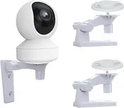 Camera Wall Mount Compatible with Reolink E1 Pro/Reolink E1, 180° Adjustable Ceiling Camera Mount, Corner Camera Bracket with Mounting Plate, Drill Installation, 2 Pack, White