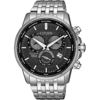 在飛比找ETMall東森購物網優惠-CITIZEN 星辰 光動能萬年曆手錶-灰x銀/42mm(B