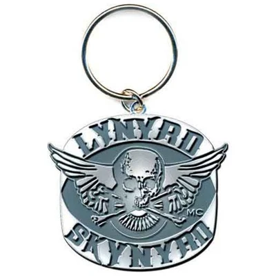 Lynyrd Skynyrd Biker Patch Logo Keychain Keyring