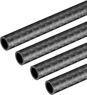 uxcell Carbon Fiber Tube 8x6x330mm for RC Airplane Quadcopter Black Tube 3K Roll Wrapped Matt Surface 4Pcs