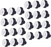 [TEHAUX] 100 Pack Lapel Pin Backs Safety Locking Pin Backs Flat Round Needle Backs for Diy Crafts Badges Service Bars Jewelry Making