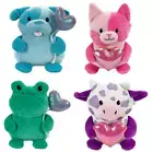 Target Bullseye Set of 4 Pillow Plushies Dog Cat Frog Cow ~ Valentine 2025 ~ NEW