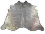 Metallic Gold Brazilian Cowhide Rug -New Gold Devore Cowhide Rug - Golden Rug
