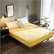 [BoNene] Queen Sheets Fitted Sheet for Winter Wine Color Warmer Soft Flannel Bed Sheet with Elastic Queen King Single Size Coral Fleece Bed Sheet Queen Sheet Set (Color : Type 3, Size : 180cmx200cmx25)