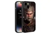Black Myth Wukong Pattern Phone Case Anti-Scratch Bumper Shockproof Mobile Phone Case for iPhone 12 /13/14/15-Style 1