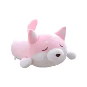 Catzon Shiba Inu Dog Plush Pillow Cute Corgi Akita Stuffed Animals Doll Toy Gifts -Pink