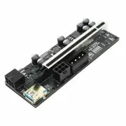 010-X PCIE Riser 1x to 16x Graphic Extension with flash LED for GPU Mining Power