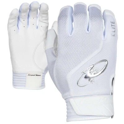 Lizard Skins Komodo Elite V2 Batting Gloves white youth small