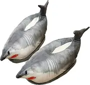 [TSDLRH] Fish Animal Slippers Home Indoor Soft Anti-Slip Cute Winter Warm Floor Shoes Foam House Slippers One Size