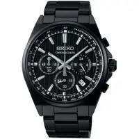 在飛比找PChome24h購物優惠-SEIKO 精工 CS系列時尚三眼計時錶/全黑/41mm (