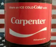 Share A Coke With Carpenter 2017 Limited Edition Coca Cola Bottle