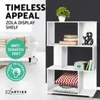 Artiss Bookshelf 3 Tiers Display Book Cube Shelves Storage Bookcase White NINA