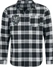 England Motorhead Long Sleeve Shirt Heavy Metal Band Cotton Plaid Tee Motörhead