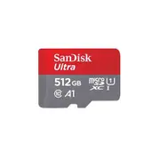 SanDisk 512GB Ultra MicroSDXC UHS-I Memory Card - 150MB/s -Capacity: 512GB - Compatibility: Compatible with microSDHC and microSDXC (SDSQUAC-512G-GN6)